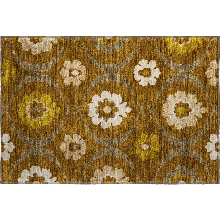 Premium Machine Washable Prisco Mocha Rug
