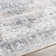 Mittler Oriental Machine Made Power Loomed Polyester Area Rug in Beige/Gray