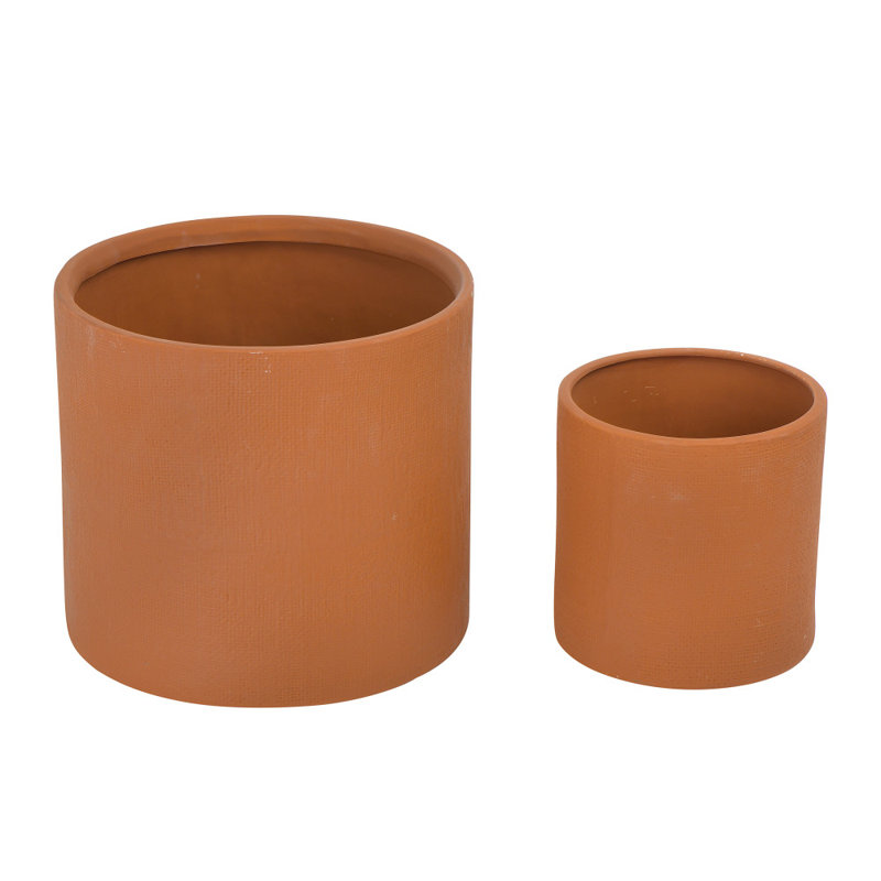 Jardinières en grès, Terre cuite, 10,25 po x 11,25 po x 11,25 po