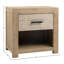 Roux Single Drawer Pine Wood Nightstand
