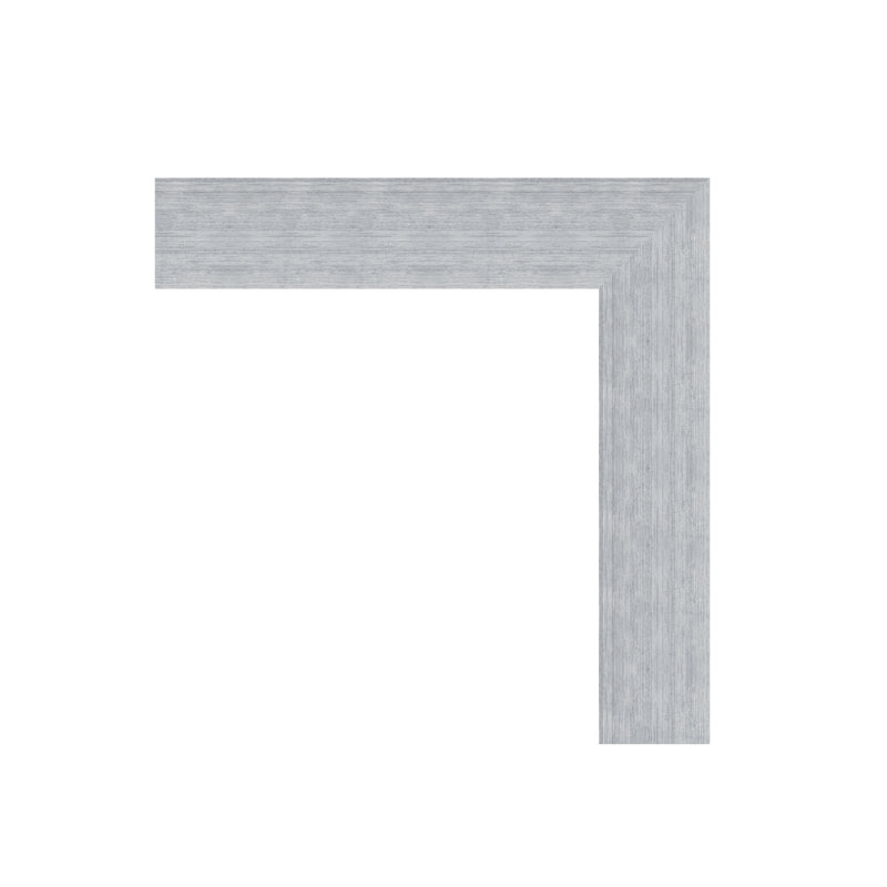 «Flight» par Julia Purinton - peinture encadrée, Argent, Blanc