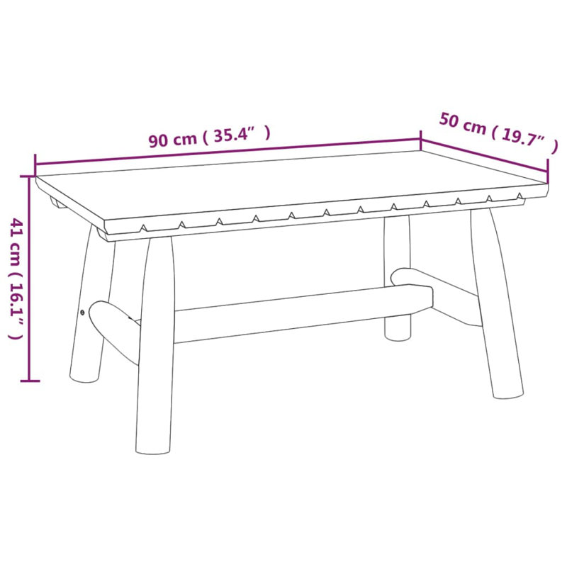 Solid Wood 2 - Person Seating Group, Natural