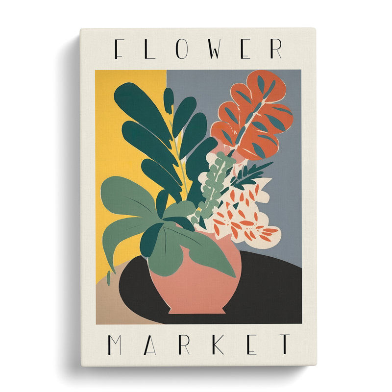 XMKTMKT-236 Flower Market Exhibition Advertisement No.6 - Wrapped Canvas