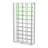 Tempered Glass Wine Storage LED Curio Cabinet Chrome