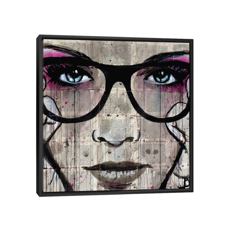«Specs», reproduction d'art sur toile tendue, H 37 po x l 37 po x P 1,5 po, Toile avec cadre noir, Pas de tapis