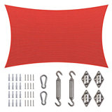 Amgo Rectangle Sun Shade Sail with Hardware Kit
