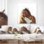 Grand cheval brun - coussin à imprimé animal-29516541-29516545