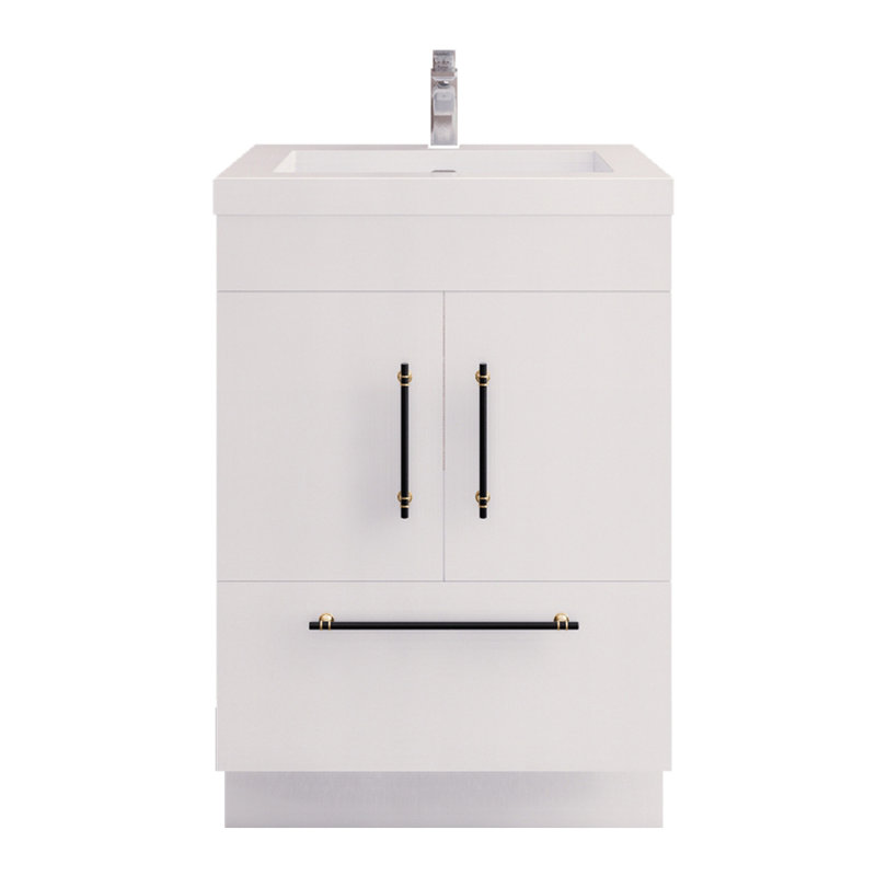 Meuble-lavabo simple Spring, Blanc