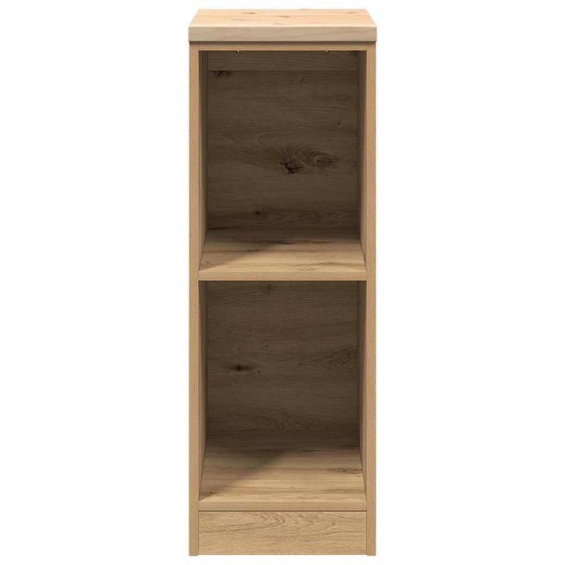 Solid Wood Single Storage Cabinet ( 85cm H x 30cm W x 51cm D), Sonoma Oak, 30 x 51 x 85 cm, 2 Shelves