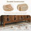Multifunctional Sideboard Cabinet & Tv Console Table, 4-door Storage Cabinet With Adjustable Shelves