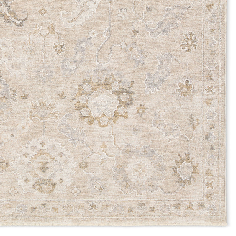 Tapis oriental brun clair Vekhea, Rectangle 8 pi 6 po x 11 pi 6 po