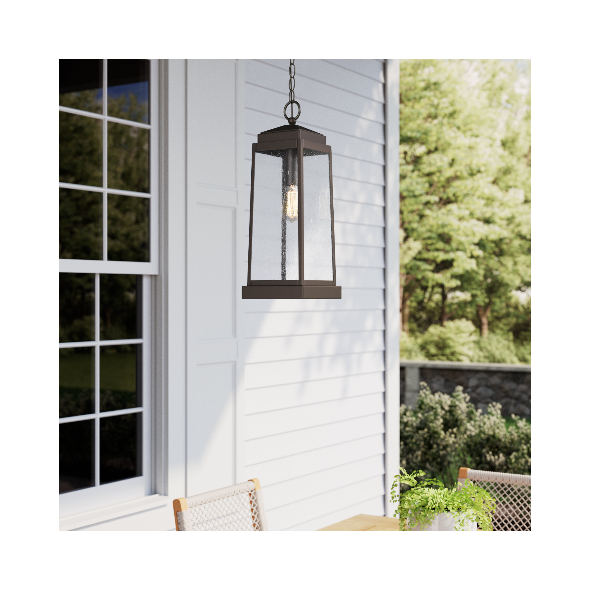 Seeded Outdoor Metal Lighting