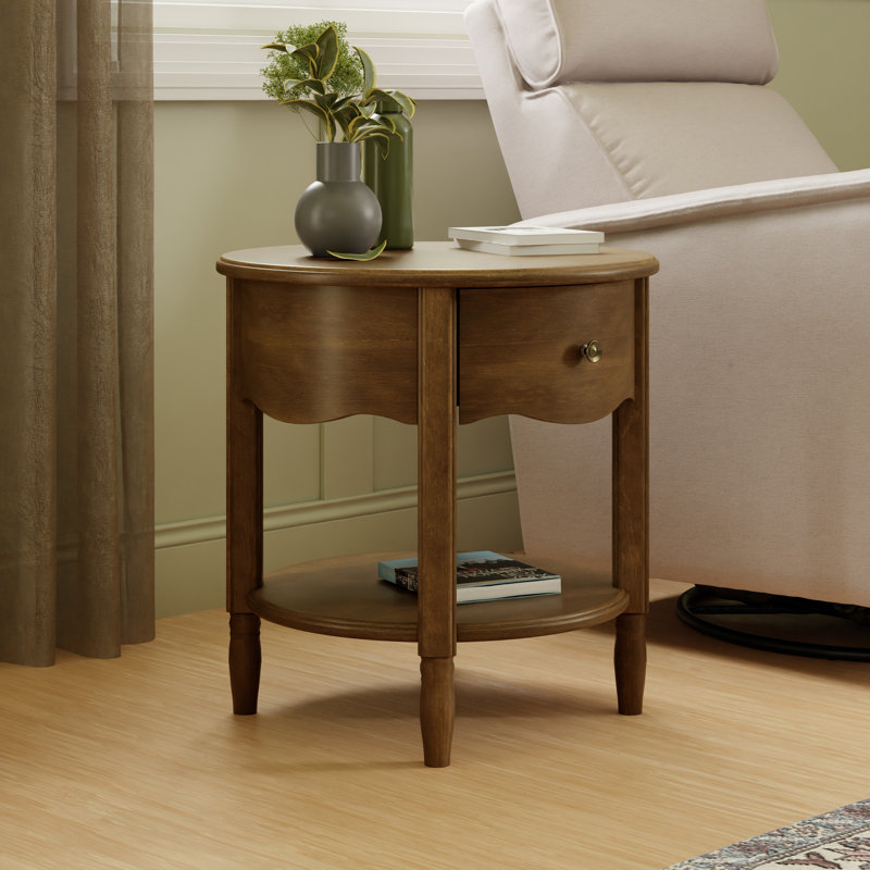 Liberty Assembled Nightstand, Natural Walnut
