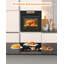 Four mural électrique encastré 24 po - simple, à vapeur, gril et friture d'air, 3000 W, 2,5 pieds cubes, convection, acier inoxydable, écran tactile TFT