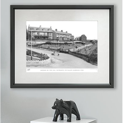 Marske By The Sea, Entrance To Valley Gardens 1938 - Single Picture Frame Print
