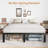 Lutherville 3 Piece Bedroom Set Metal Platform Bed And Nightstand Set-812097073-812097072