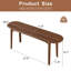 Bancs minimalistes en bois massif avec un design incurvé pour le hall d'entrée et le salon-2051151805-1963002110