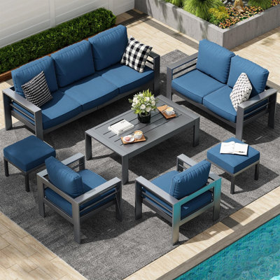 Aluminum Patio Furniture Set With Waterproof Cover