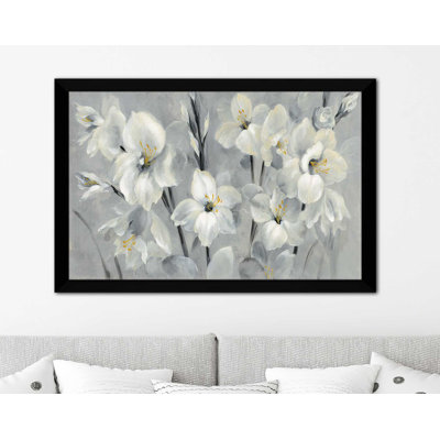 " Flowers On Gray "