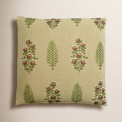 Calluna Embroidered Square Throw Pillow