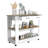 Kitchen Island with Drawer Shelves and Casters-458546702-423032430