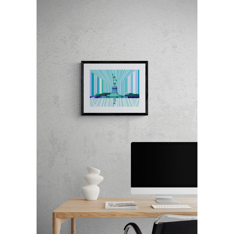 «Autumn» par Batya Kuncman - impression, Papier avec cadre noir, 16" H x 20" W