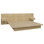 Collection Zen Alpha - Lit plateforme avec tête de lit et tables de chevet (2) - Assemblage facile, aucun sommier requis