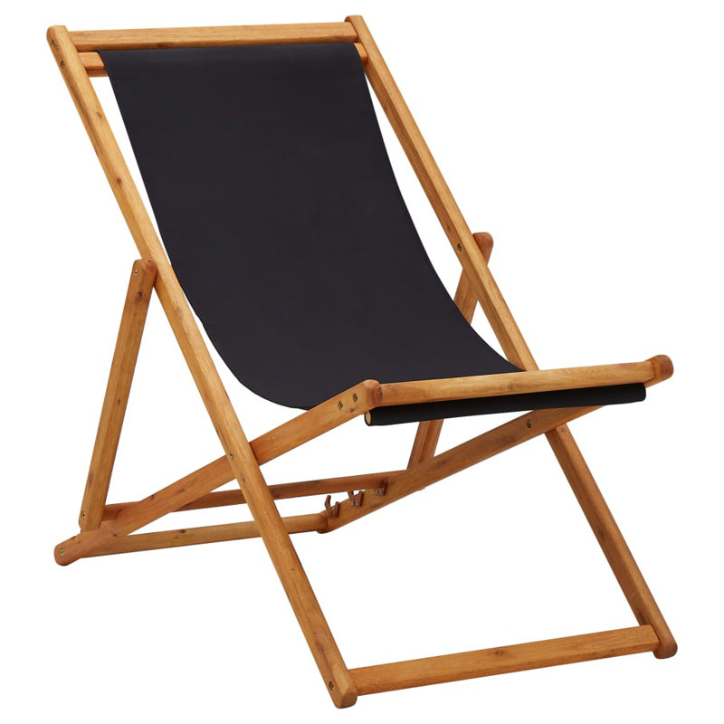 Aariella Folding Camping Chair, Black