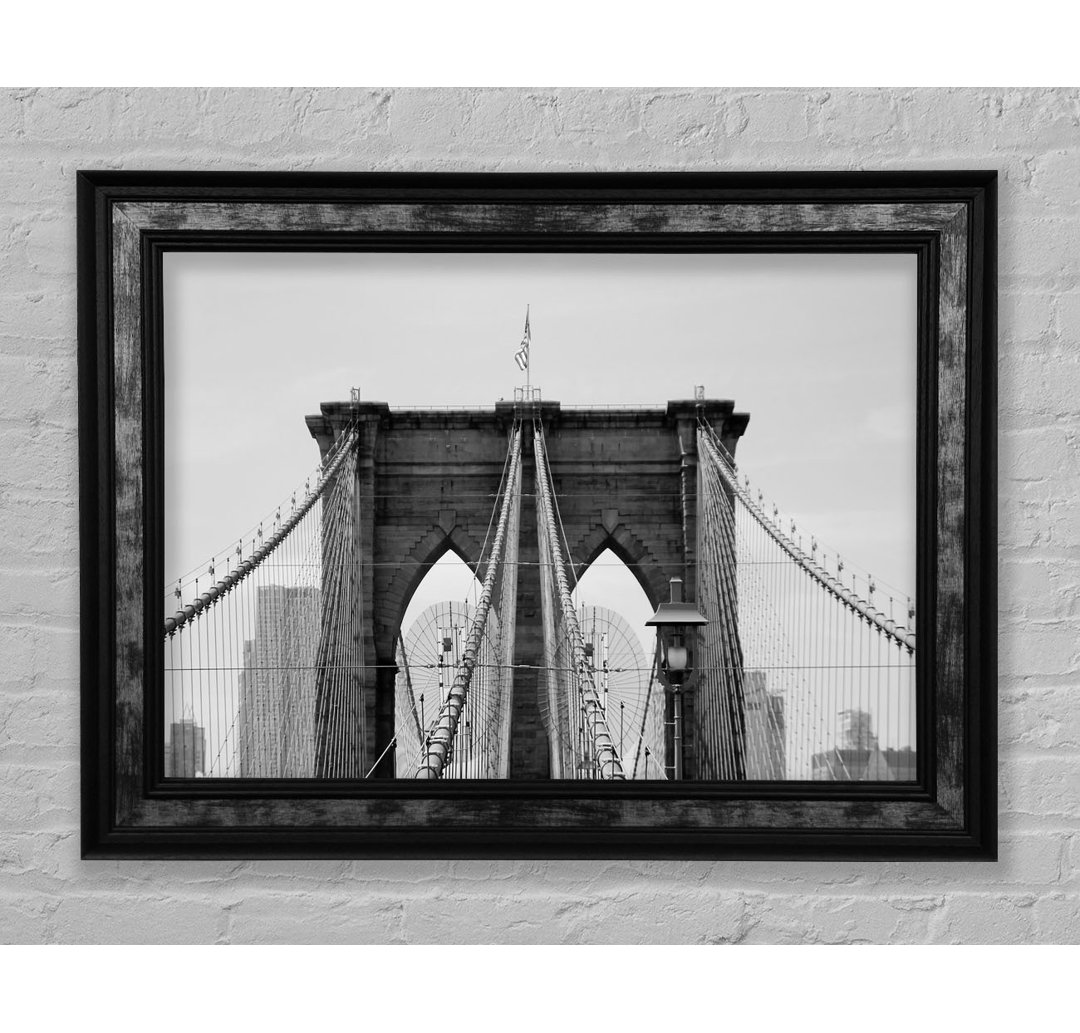 Struktur der Brooklyn Bridge 2 - Einzelne Bilderrahmen Kunstdrucke