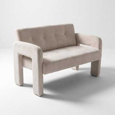 Fauteuil double moderne avec design ergonomique et rembourrage en mousse haute densité