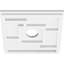 Médaillon de plafond contemporain en PVC de qualité architecturale, deux pièces 12 po x P 2 po x P 4 po x P 1 po-36076374