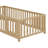 Wood Daybed With Fence Guardrails And Drawers-1350338482-1350338480