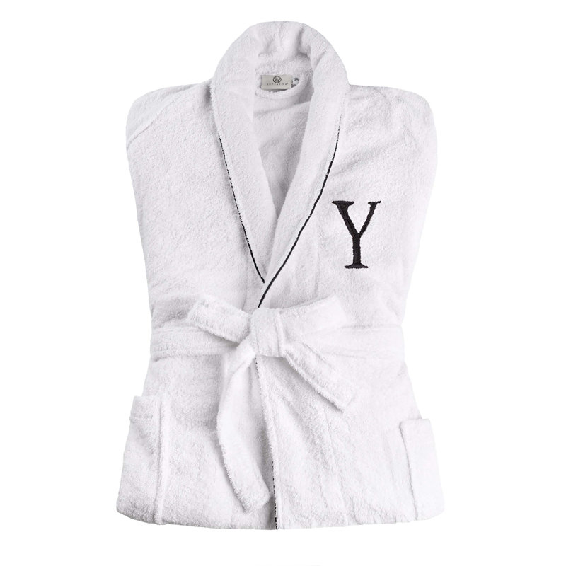 Peignoir mi-mollet unisexe avec poches 100% coton égyptien West Oak Lane, G / TG, Y