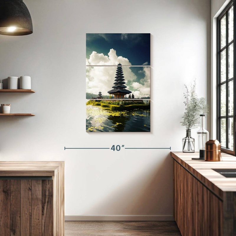 Temple Adella Pura Ulun Danu, H 38 po x l 24 po
