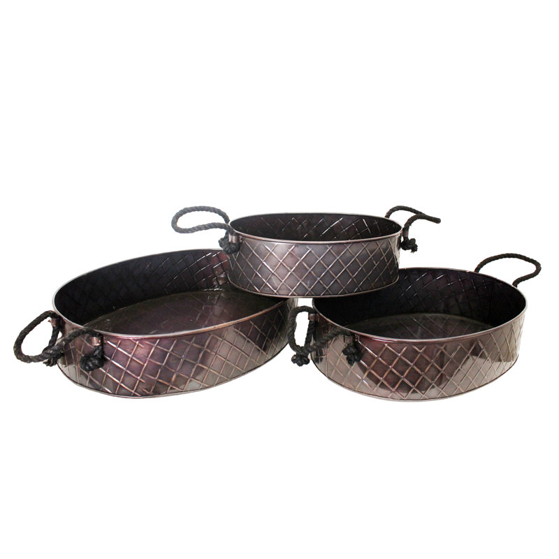 Milian Metal Tray - Set of 3