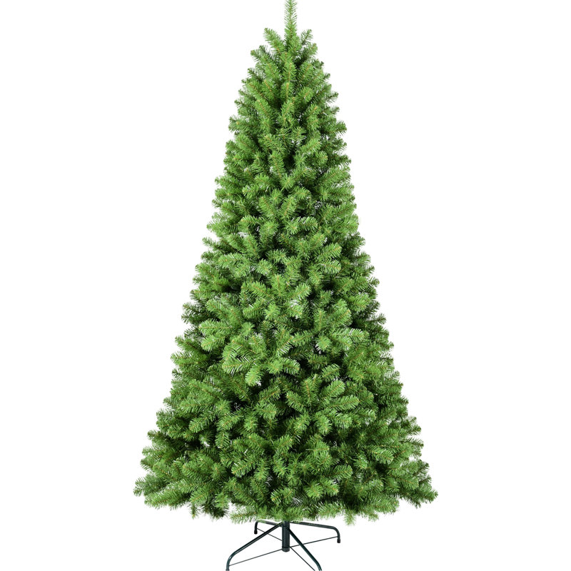 Arbre de Noël 7,5 pi avec 1200 pointes, arbre artificiel à charnière, fil à mémoire pour une installation facile, fil de décoration d'intérieur festif, pointes à assembler rapidement et sans effort