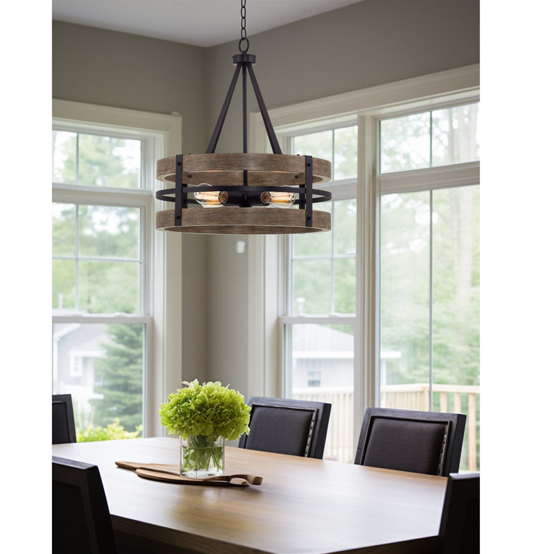 Altrincham 4 - Light Dimmable Drum Chandelier