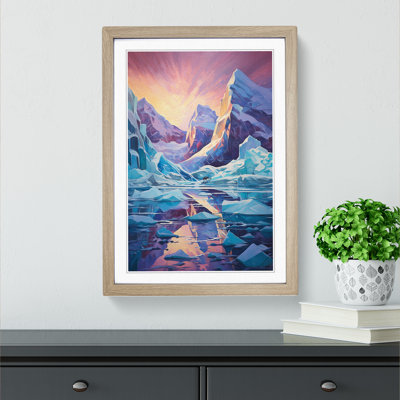 Glacier Futurism No.2 - Framed Print