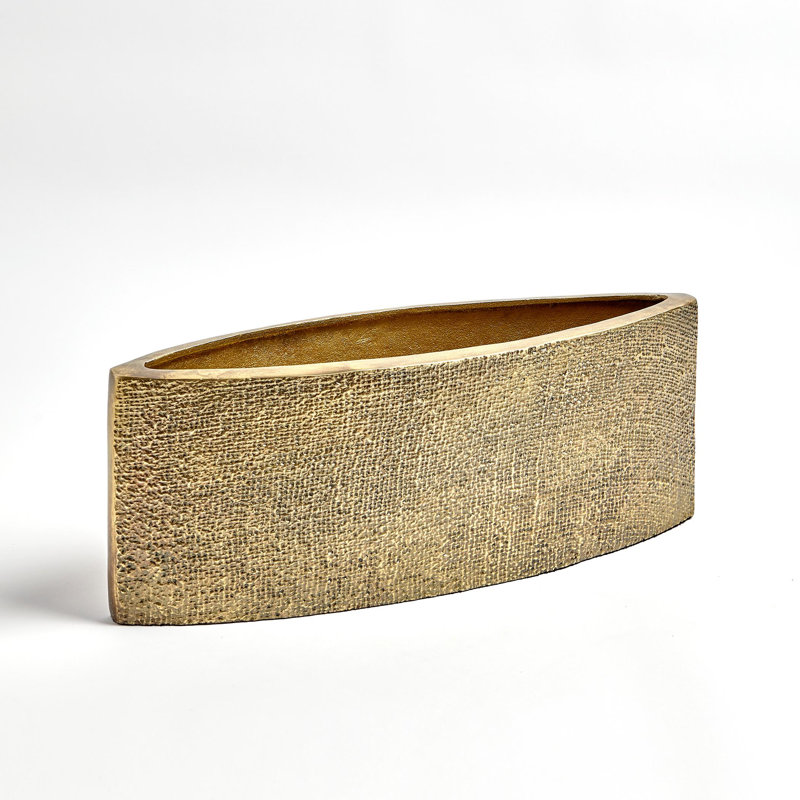 Hemp Etched Planter-Brass
