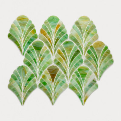 Nova Roma 4" x 5.5" Stained Glass Novelty Mosaic Wall Tile