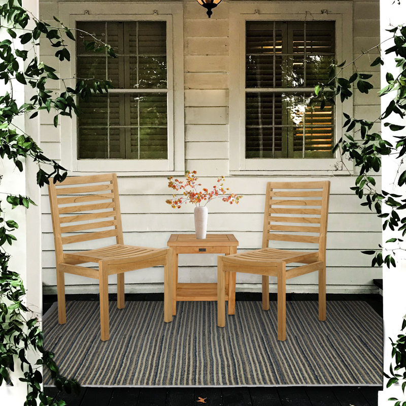 Kasandra Outdoor Teak Dining Side Chair