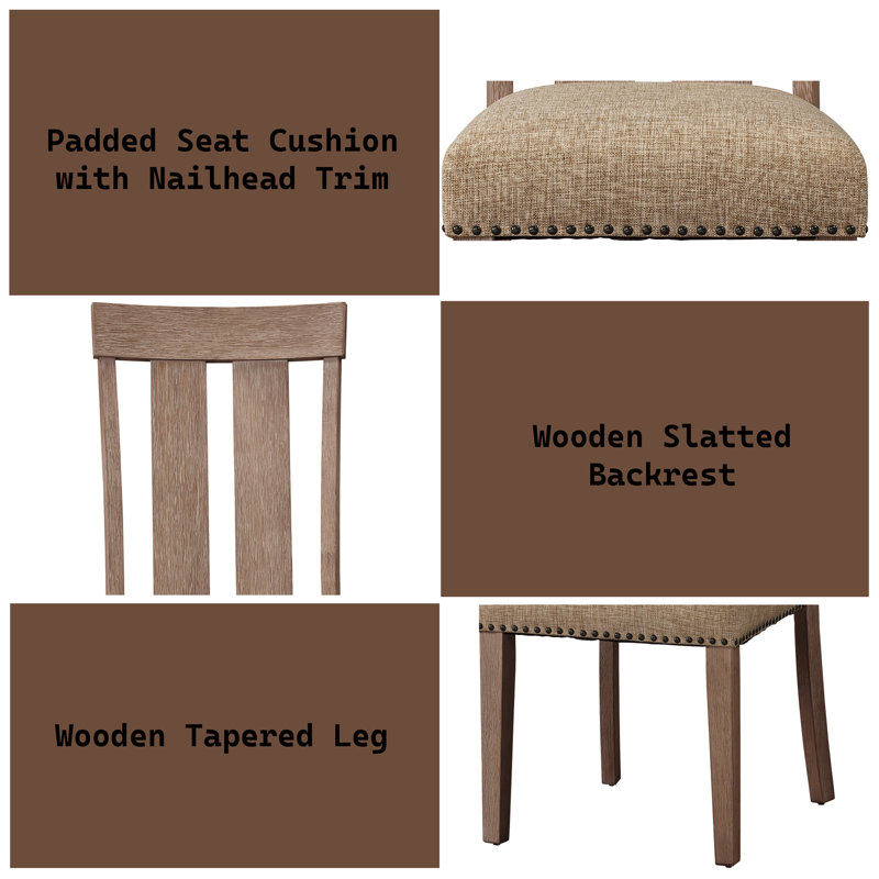 Ensemble de 2 chaises d'appoint Nathaniel