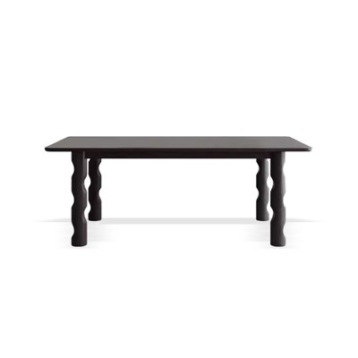 French-style retro rectangular solid wood dining table