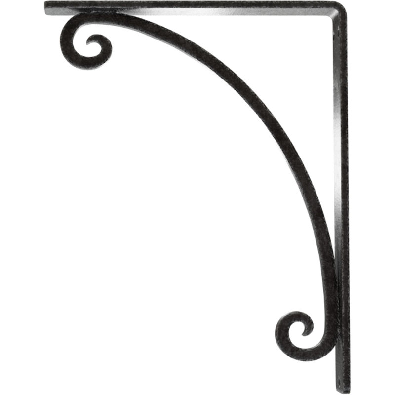 Support en fer forgé Legacy, Étain antique, H 10 po x l 1,5 po x P 7,5 po