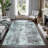 GLN Contemporary Collection - Modern Machine Washable Area Rug, Non Slip, Abstract, Living Room, Bedroom, Bathroom (Gray)-1366973595