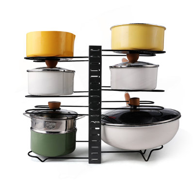 Support à casseroles réglable, support de cuisine et support de rangement, organisation et rangement de cuisine