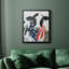 Toile encadrée de qualité supérieure American Cow II - prête à être accrochée-1749233311-1749233310