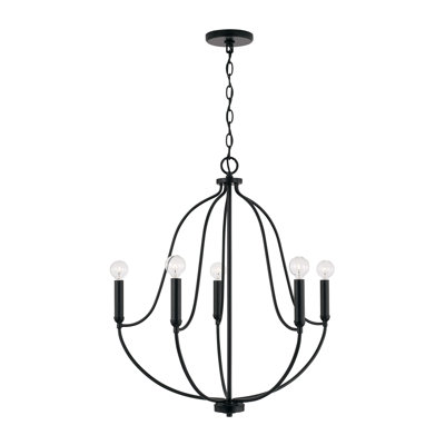 Lustre 5 lumières l 25 po x H 26,75 po Kanda