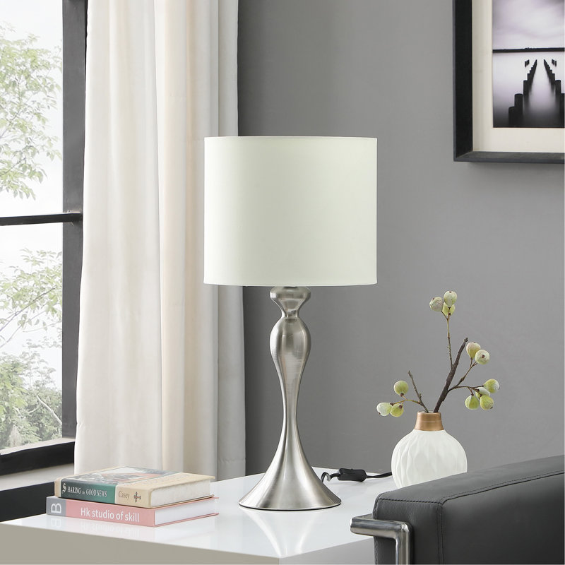 Lampe de table Azurae, Argent brossé