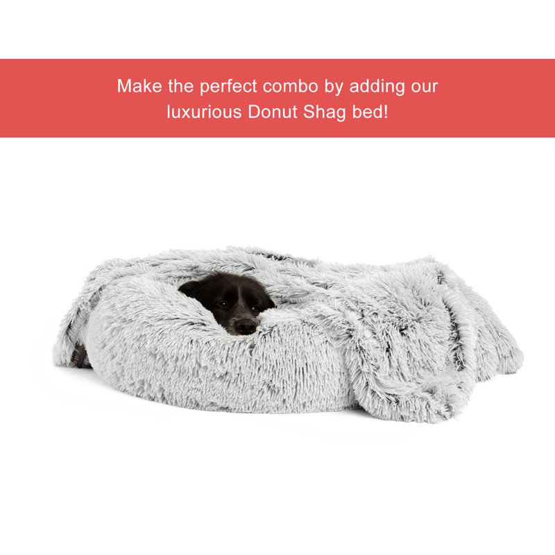 Frost Gray Faux Fur Pet Blanket 40x50